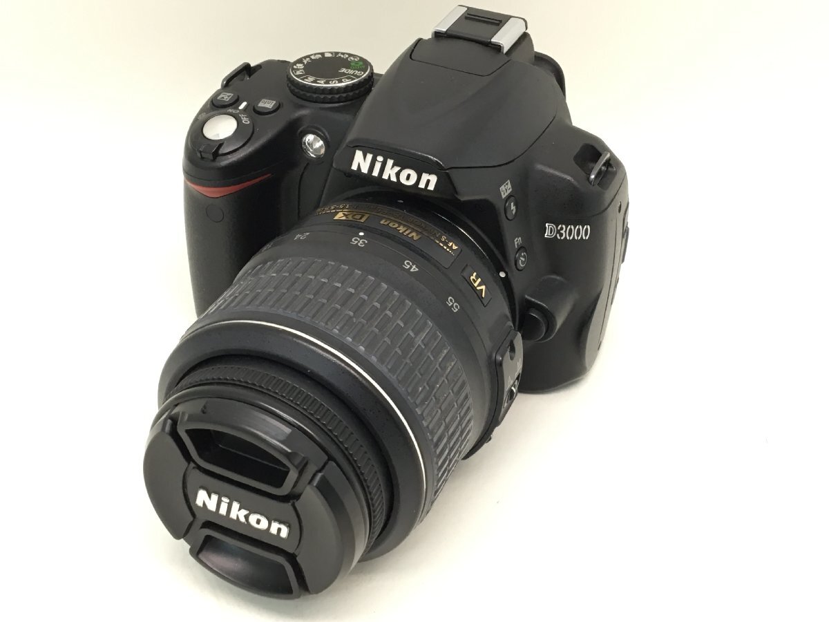 Nikon D3000 / DX AF-S NIKKOR 18-55ｍｍ 1:3.5-5.6 G VR 一眼レフカメラ ジャンク 中古【UW040278】_画像1