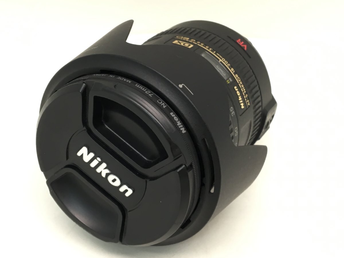 Nikon DX AF-S NIKKOR 18-200mm 1:3.5-5.6 G ED for single lens reflex camera lens with a hood . Junk used [UW040310]