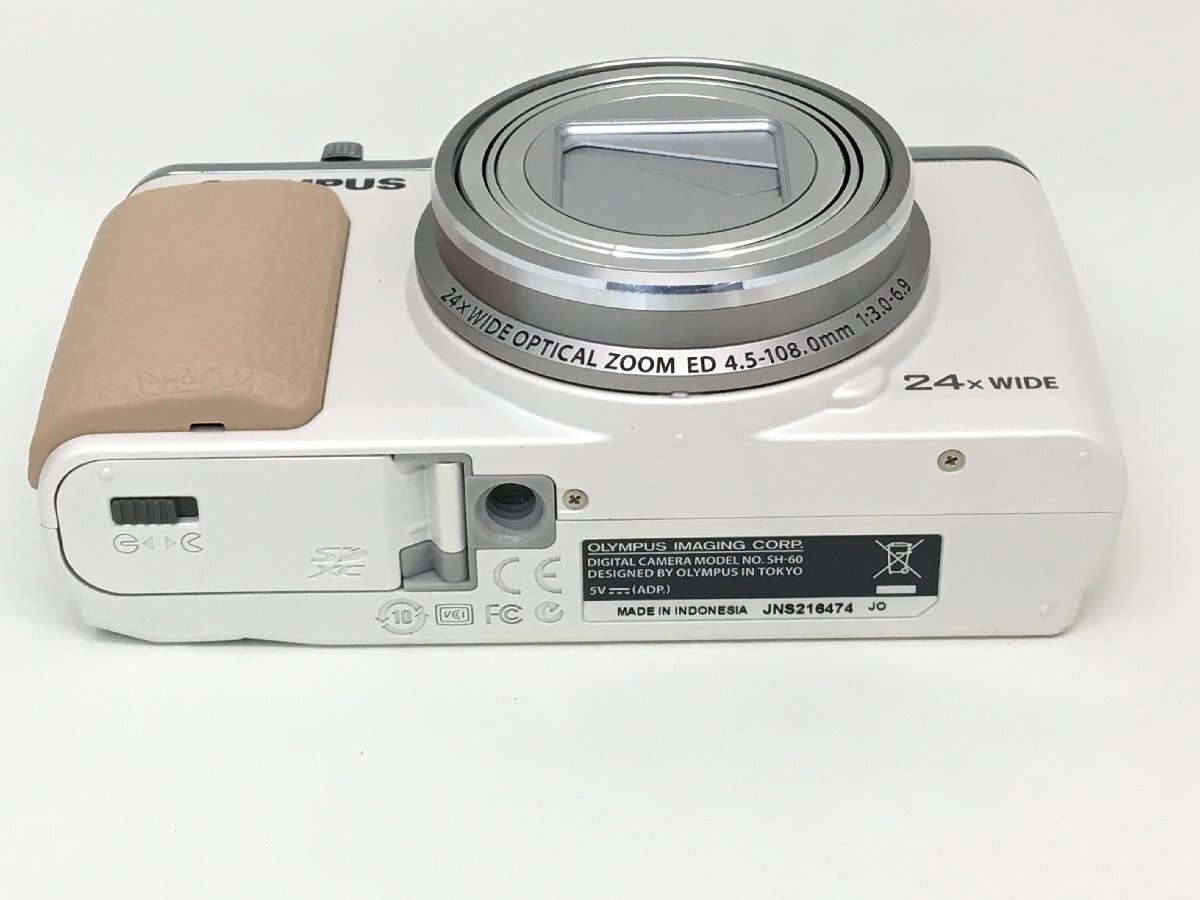OLYMPUS STYLUS SH-60/24× WIDE OPTICAL ZOOM ED 4.5-108.0mm 1:3.0-6.9 デジタルカメラ 付属品付き ジャンク 中古【UW040463】の画像4