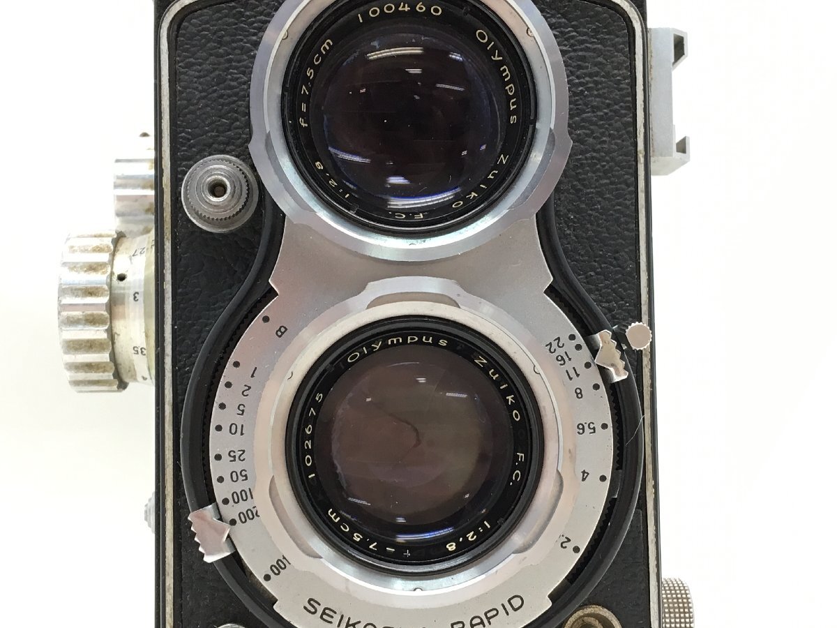 OLYMPUS FLEX / Zuiko F.C. 1:2.8 f=7.5cm 二眼レフカメラ ジャンク 中古【UW040527】の画像2