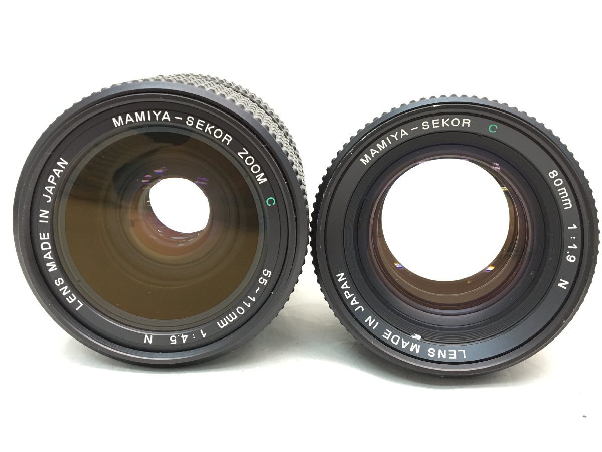 マミヤ Mamiya 645 PRO / MAMIYA-SEKOR ZOOM C 55-110mm 1:4.5 N 他 中判カメラ レンズ 付属品付き ジャンク 中古【UW040526】の画像3