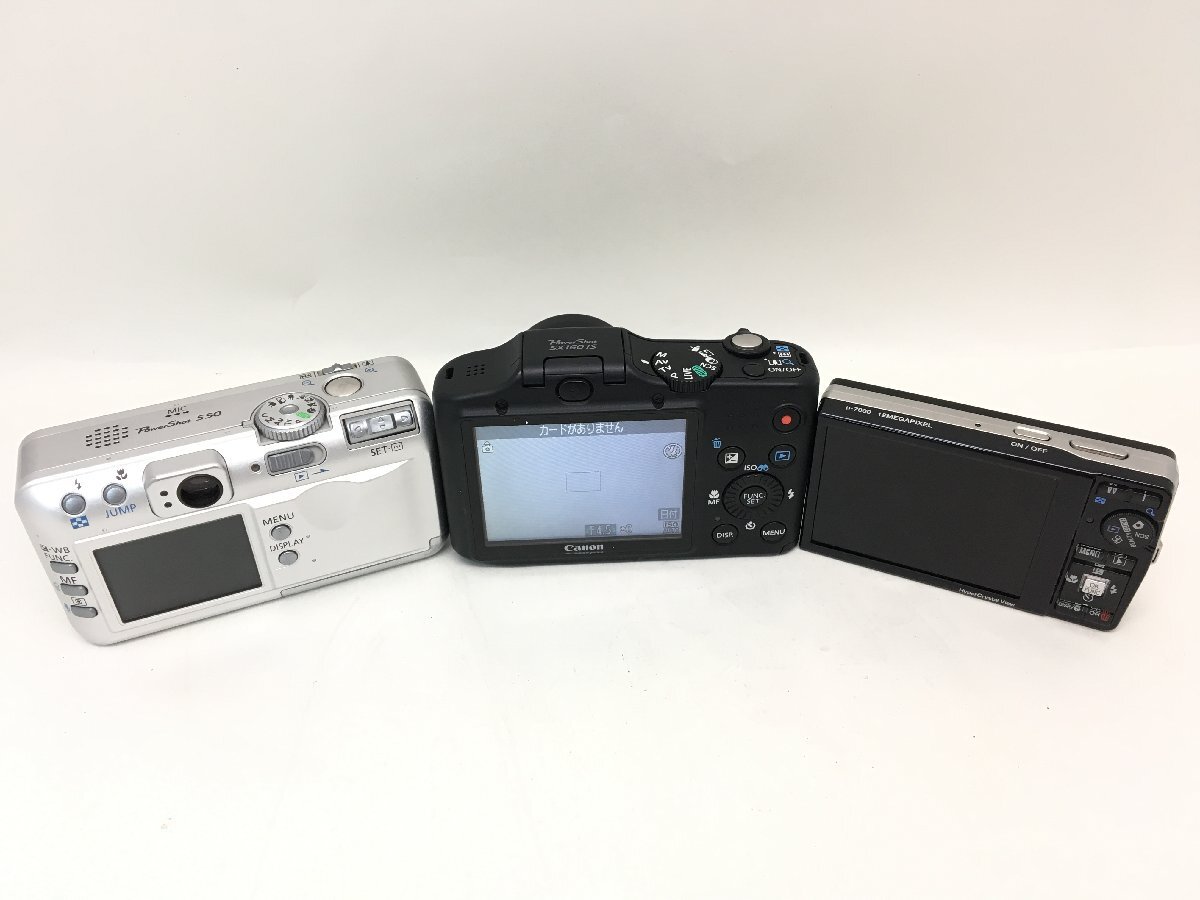 Canon PowerShot SX160 IS / PowerShot S50 / OLYMPUS μ-7000 コンパクト デジタルカメラ 3点 まとめ ジャンク 中古【UW040521】の画像6