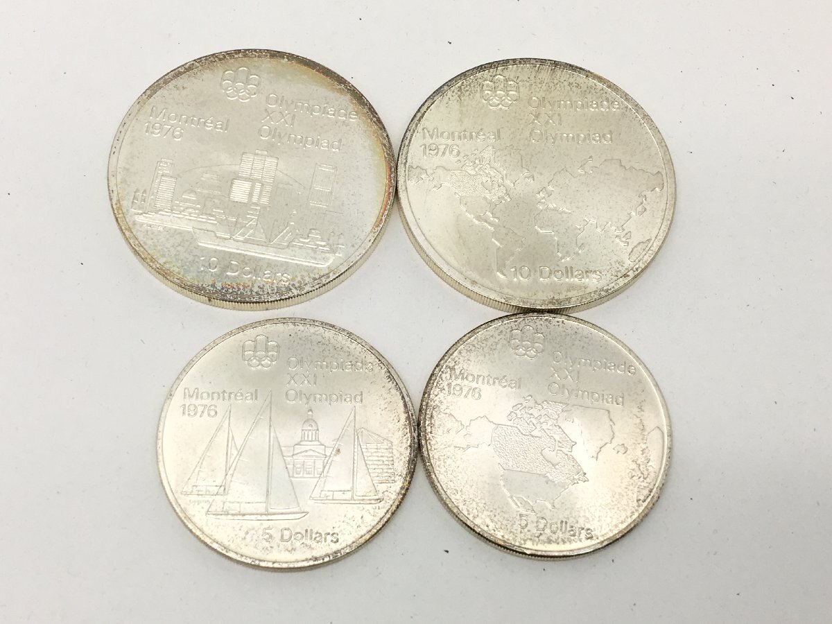◆ 第21回 オリンピック モントリオール大会 記念銀貨 4枚 セット 箱付き 中古【UW040572】の画像3