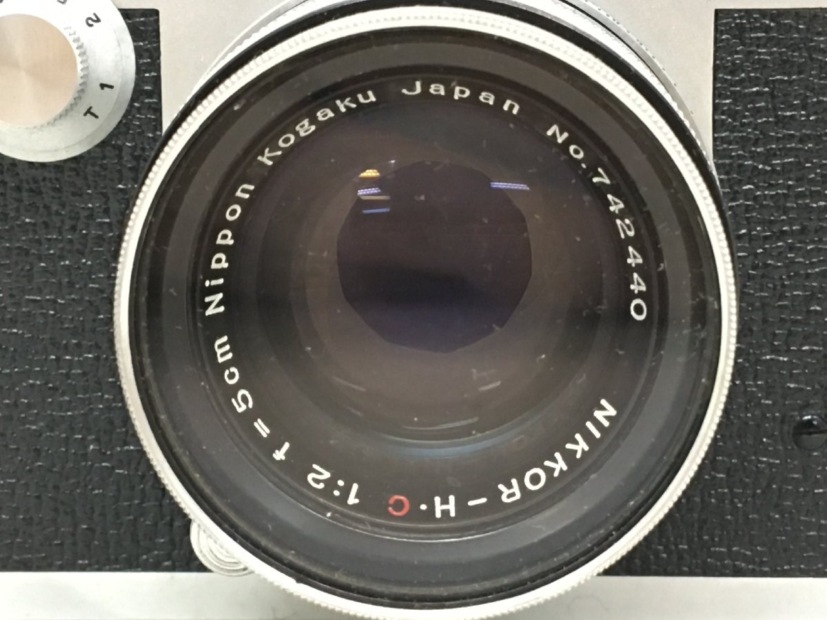 Nicca 3-F / NIKKOR-H・C 1:2 f=5cm レンジファインダー フィルムカメラ ジャンク 中古【UW040630】の画像2