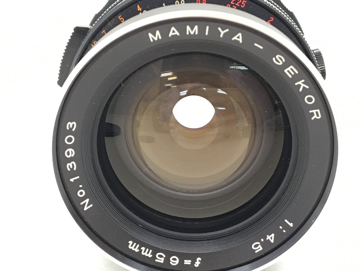 マミヤ MAMIYA-SEKOR 1:4.5 f=65mm 中判カメラ用 レンズ ジャンク 中古【UW040693】