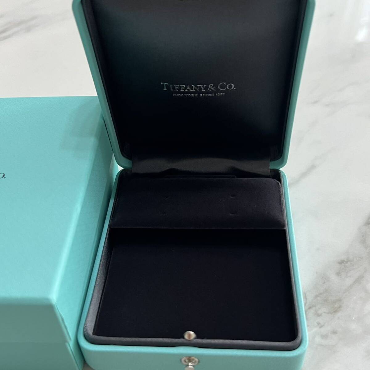 TIFFANY ティファニー アクセサリーケース ジュエリーケース ピアスケース　空箱 BOX イヤリングケース_画像2