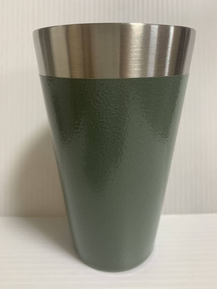 ☆未使用 STANLEY スタンレー スタッキング 真空パイント グリーン アウトドア タンブラー マグ シェラカップ コップ グリーン 16oz 473mL