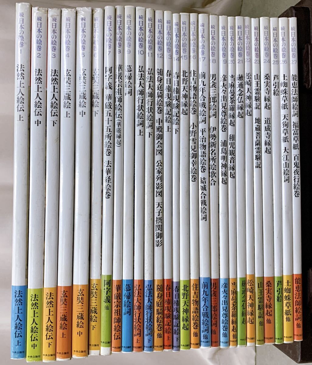 10200円 F-W4/19 続日本の絵巻 全27冊 小松茂美 大型本 10200円 F-W4/19 続日本の絵巻 全27冊 小松茂美 大型本