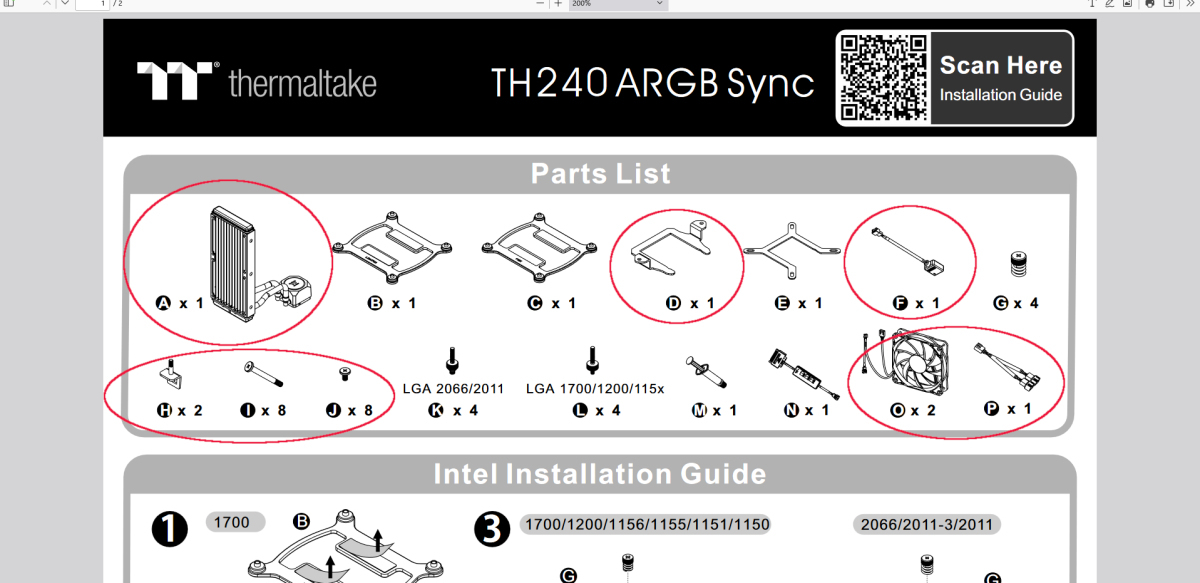 Thermaltake TH240 ARGB sync Ad re вспомогательный ruRGB соответствует простой водяное охлаждение кондиционер * текущее состояние AMD окружающая среда только соответствует. *