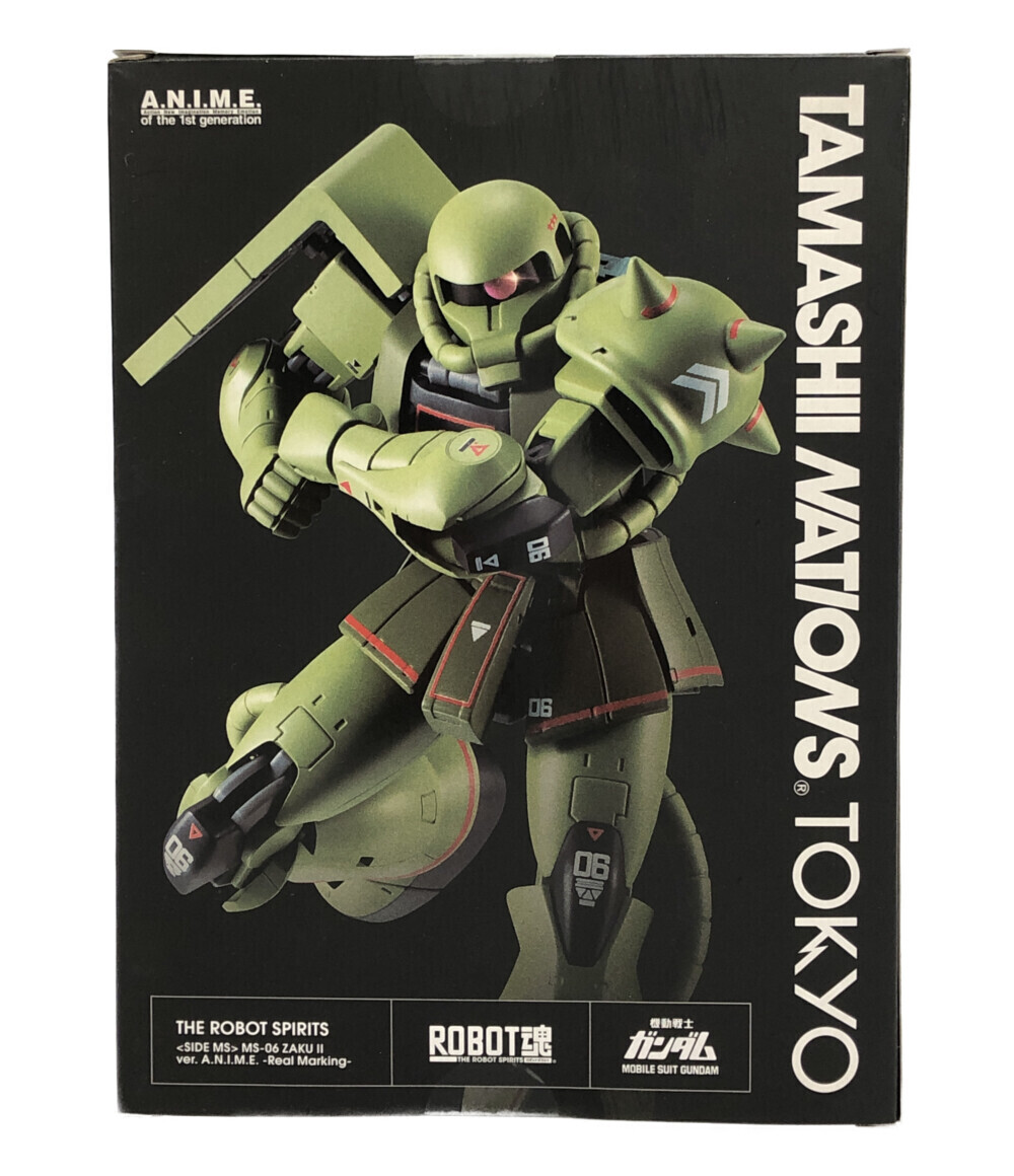 注目ブランドのギフト 美品 フィギュア 機動戦士ガンダム MS-06 ザク2 ver.A.N.I.M.E. -Real Marking- ROBOT魂 バンダイスピリッツ その他