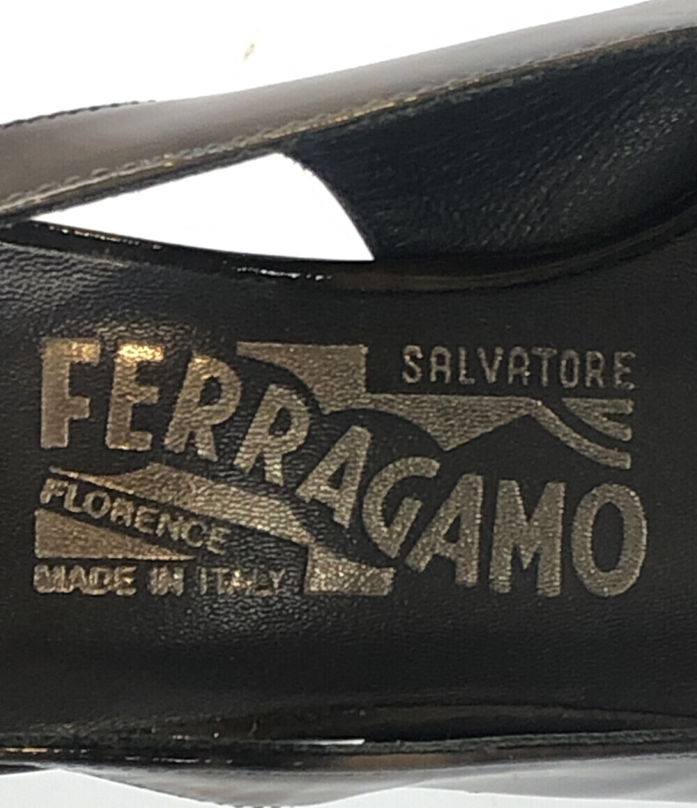 サルバトーレフェラガモ スリングバック オープンバック パンプス レディース 5 D S Salvatore Ferragamo [0502]_画像4