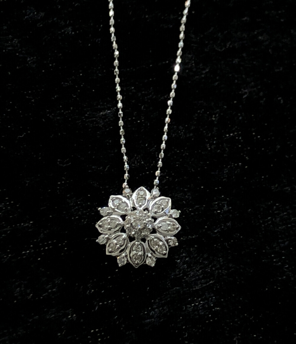 【高知インター店】 美品 レディース 0.20ct ダイヤ Pt850 Pt950 ネックレス その他