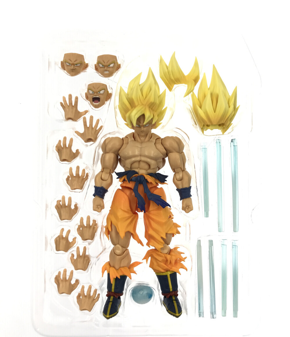 美品 フィギュア ドラゴンボールZ スーパーサイヤ人 孫悟空 伝説のスーパーサイヤ人 S.H.Figuarts [0502初]_画像3