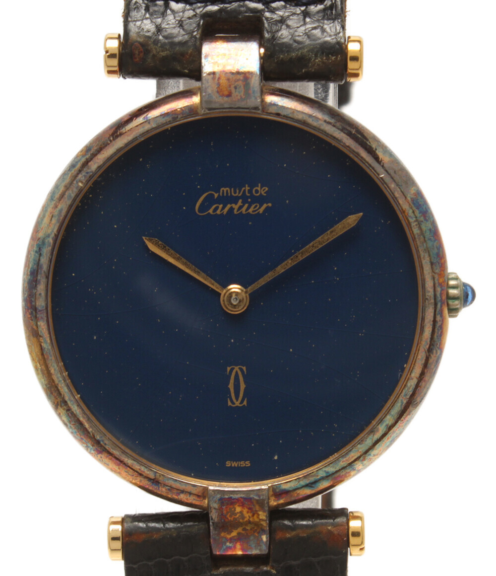 訳あり カルティエ 腕時計 マストヴァンドーム　ヴェルメイユ クオーツ レディース Cartier_画像1