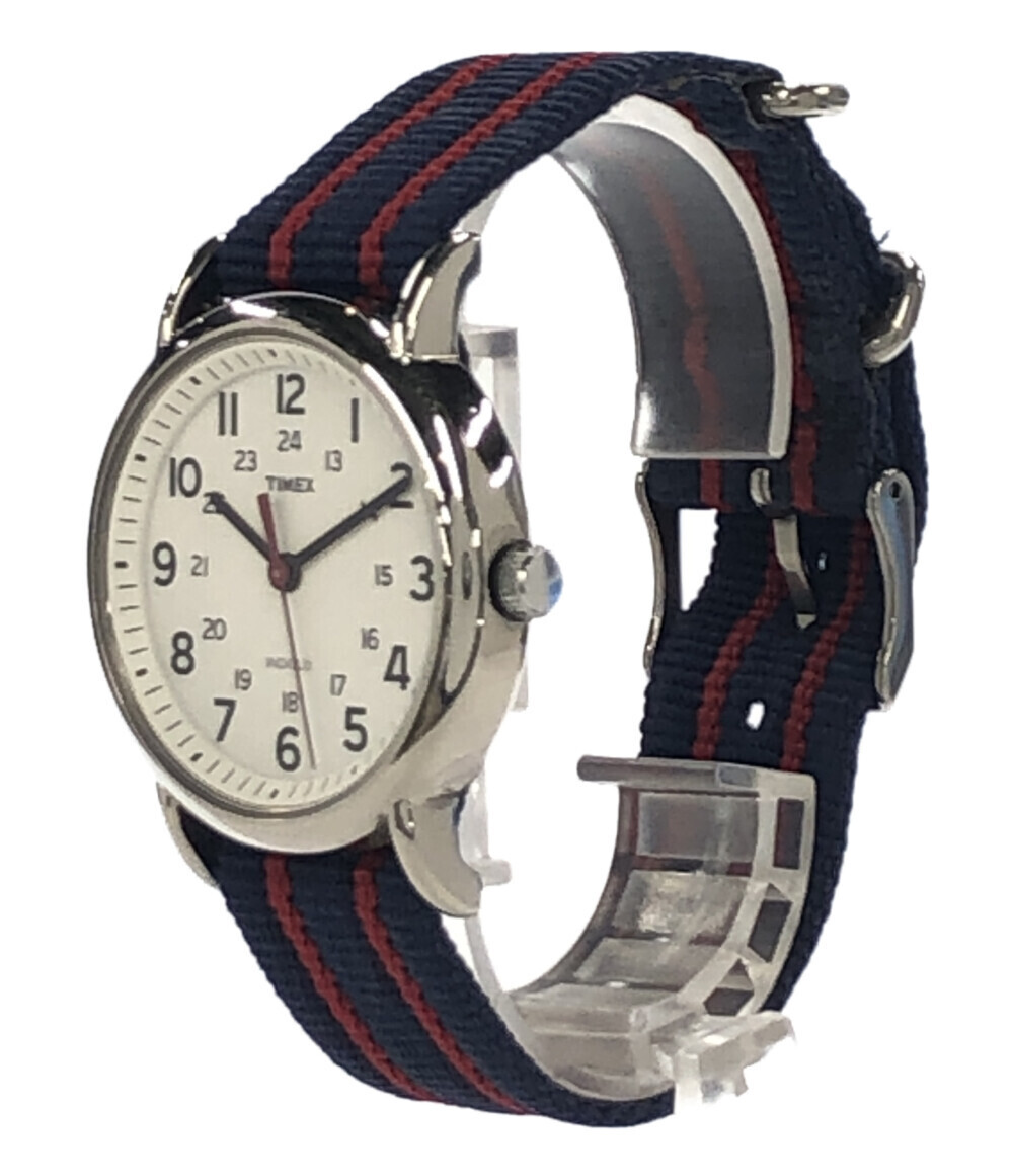 【1円スタート】 訳あり タイメックス 腕時計 W92-AS INDIGLO クオーツ ホワイト メンズ TIMEXの画像2