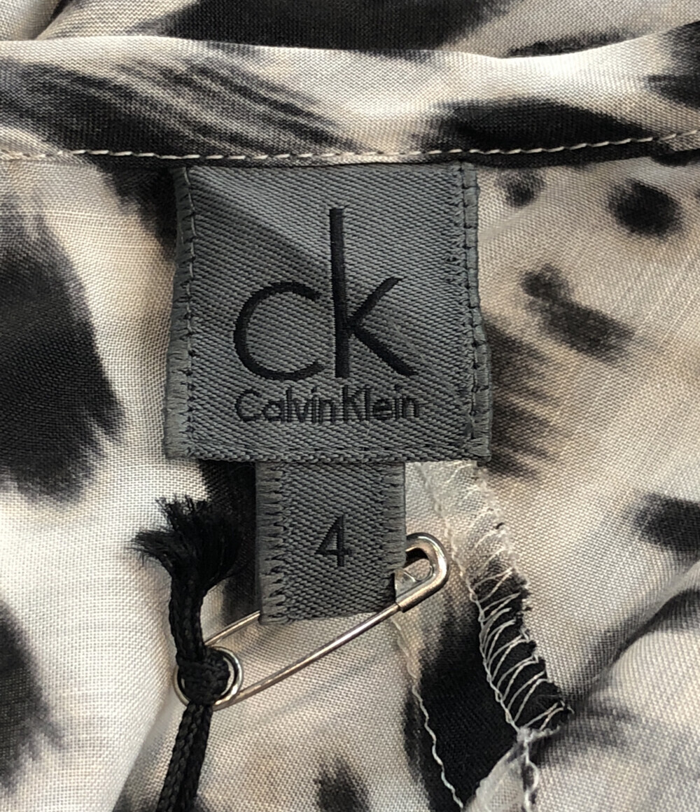 美品 カルバンクライン レオパード柄ワンピース レディース ４ XL以上 Calvin Klein_画像4