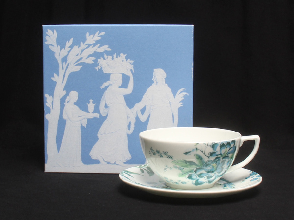 美品 ウェッジウッド カップ＆ソーサー ジャスパーコンラン WEDGWOOD_画像1