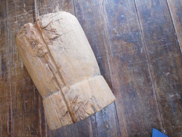 スパイスボールno.11 23x16h23cm 3kg　タイ　すり鉢　置物飾り 木製　古民具　道具_画像5