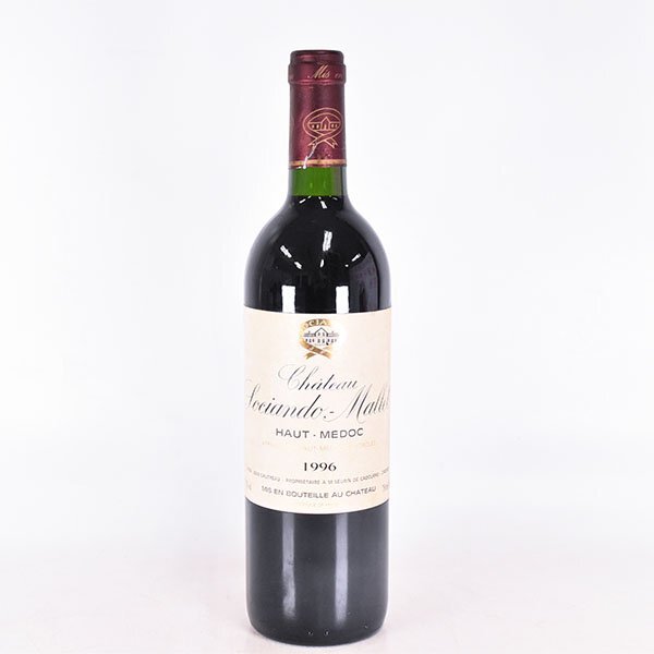 1円～★シャトー ソシアンド マレ 1996年 赤 ※ 750ml 12.5% オー メドック Chateau Sociando Mallet D070460の画像2