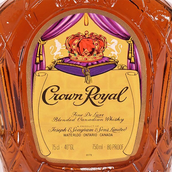 1円～★クラウン ローヤル 1975 ＊箱付 750ml 40% スコッチウイスキー CROWN ROYAL D070297_画像3