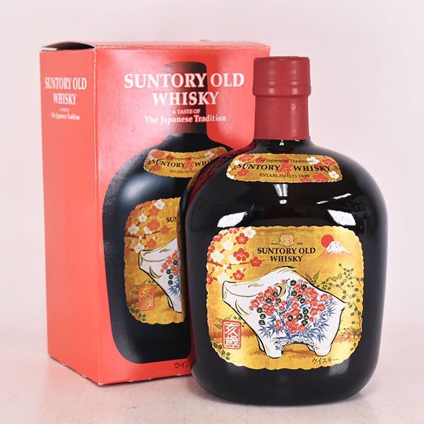 大阪府内発送限定★サントリー オールド 干支ラベル 亥歳 ＊箱付 700ml 43% ウイスキー SUNTORY WHISKY OLD D140179の画像1