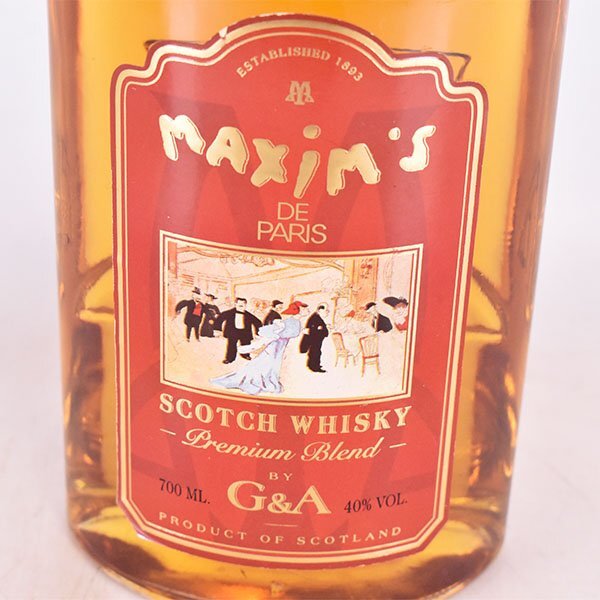 ★マキシム ド パリ プレミアム ブレンド ※ 700ml 40% スコッチウイスキー MAXIM'S DE PARIS D140055_画像2