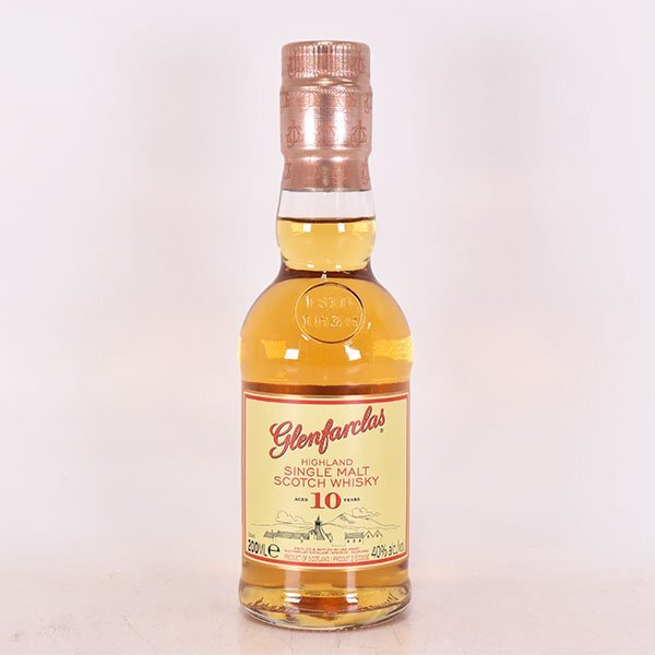 1円～★グレンファークラス 10年 ＊箱付 200ml 40% スペイサイド GLENFARCLAS D210203の画像2