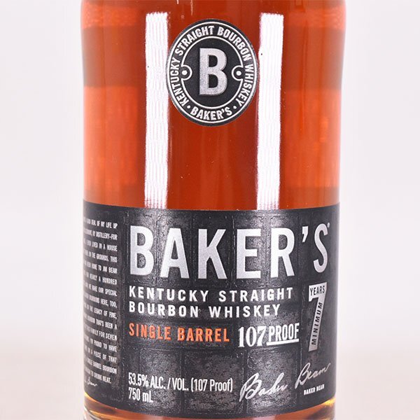 ★ベイカーズ 7年 ※ 750ml 53.5% ケンタッキー ストレート バーボン BAKER'S D290345_画像2