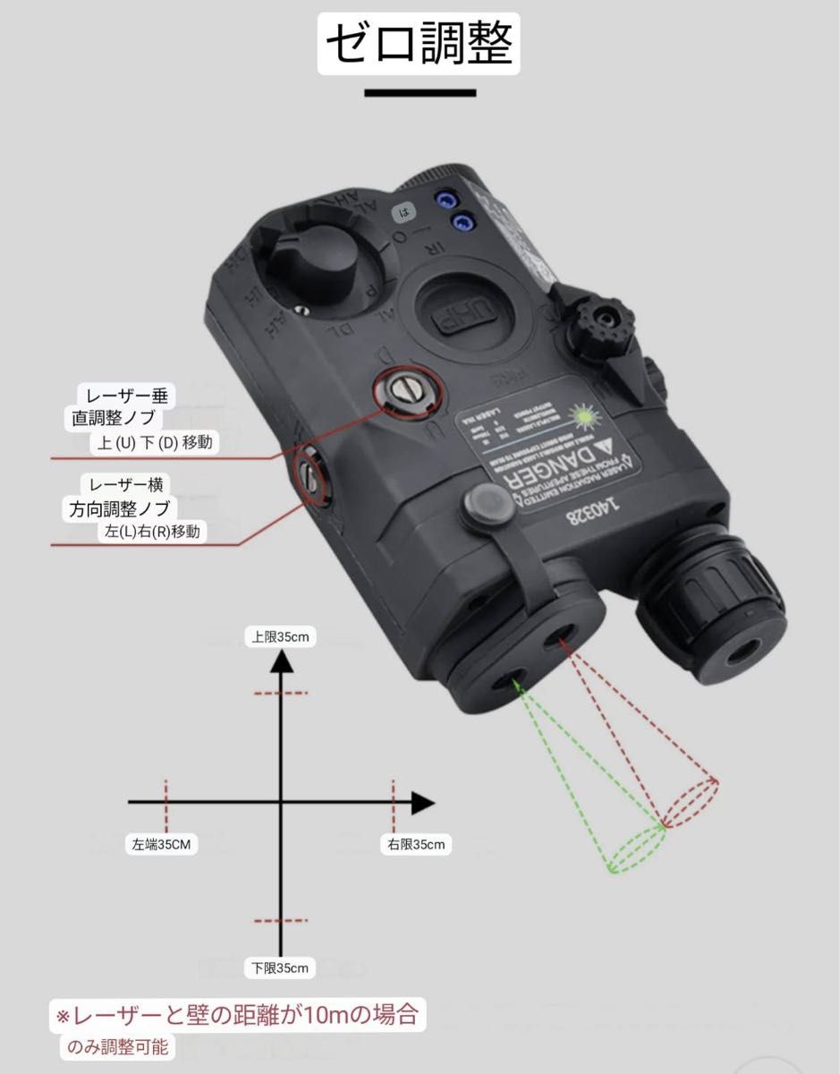 セール！PEQ15 LA5C ブルーレーザー★電池充電器付き★ NGAL/mawl/ogl/