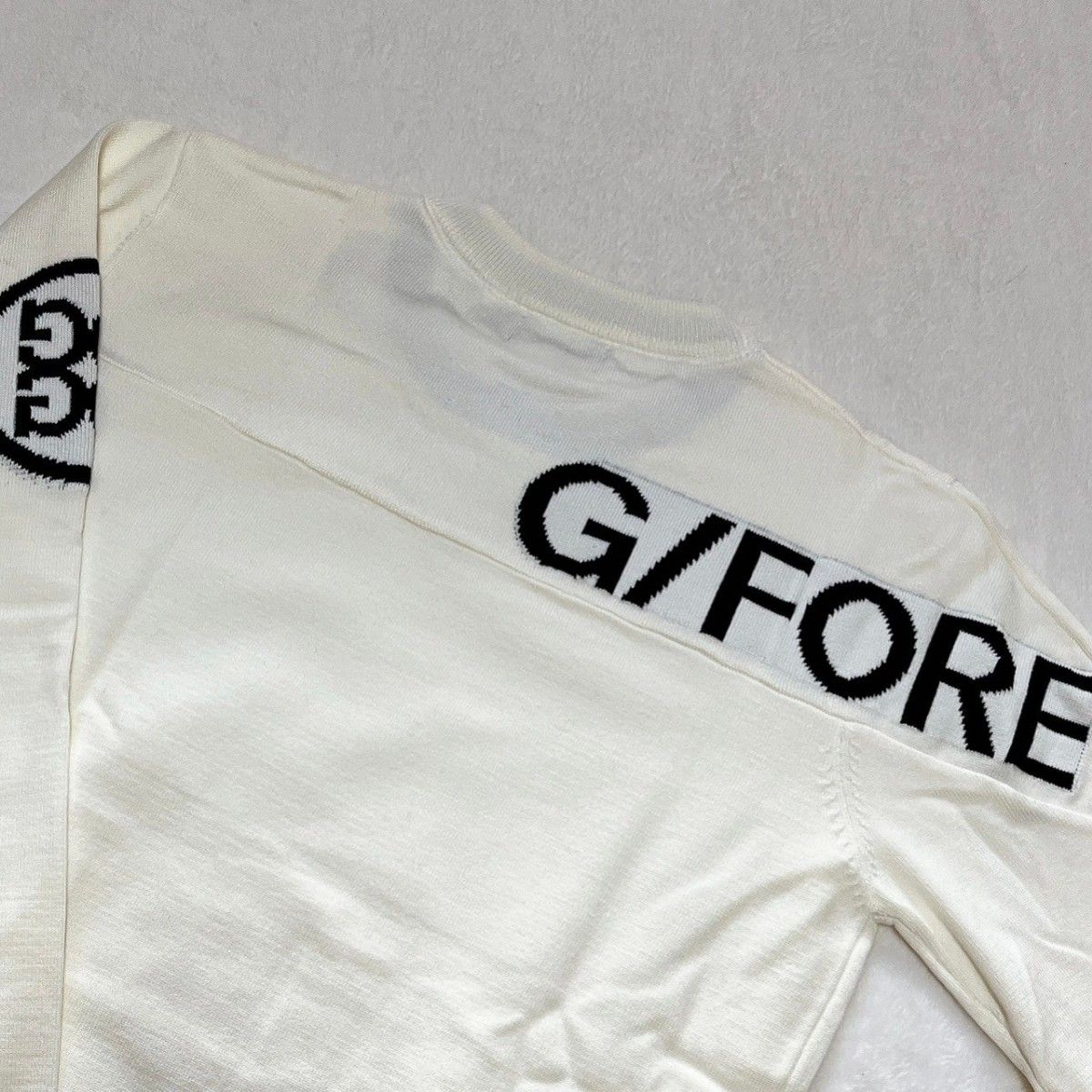 新品　G/FORE　ゴルフ　セーター　ホワイト　ｌ　ジーフォア　メンズ