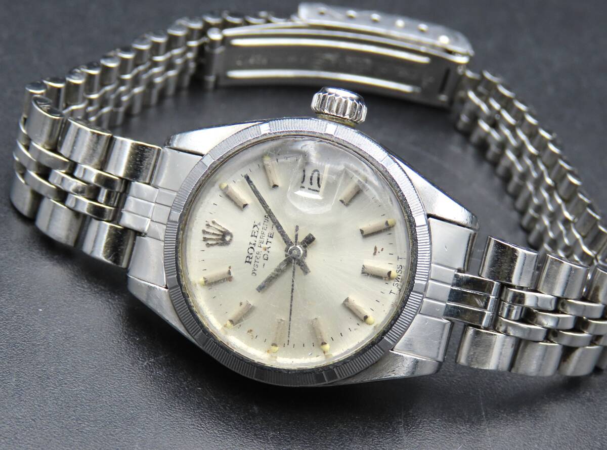 1円～! ジャンク品★正規品 ROLEX ロレックス オイスターパーペチュアルデイト 6917 30番 自動巻き Cal.2030 レディース腕時計 TTKLG5303の画像3