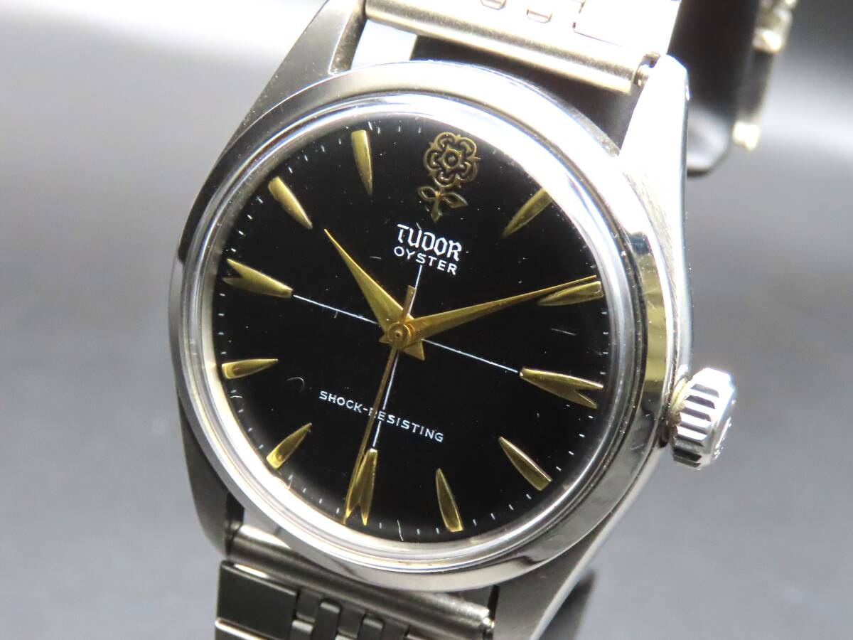 1円～! 稼動品★正規品 TUDOR チューダー チュードル 7934 13番 オイスター 手巻き デカバラ ヴィンテージ メンズ腕時計 TTKLG5357の画像1