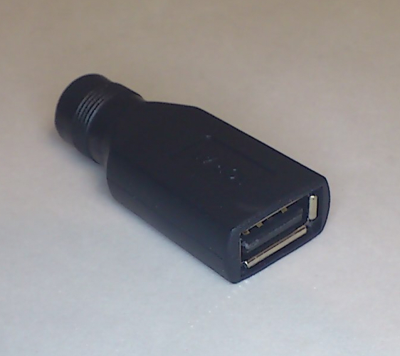 変換コネクタ DCメス（5.5ｘ2.1）⇔ USB TypeA メスの画像2