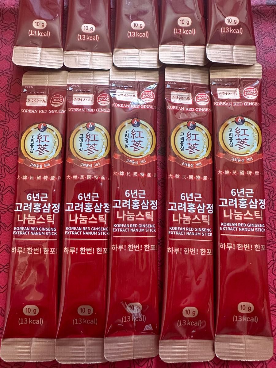 6年根 高麗紅参精 チョンウォンサム 10g x 100包