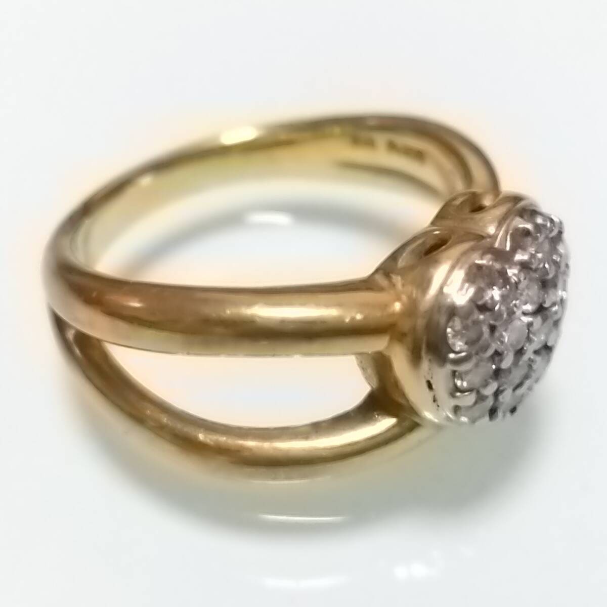 ダイヤリング ｋ18 ｐｔ900 Ｄ0.26 ハート 指輪の画像6