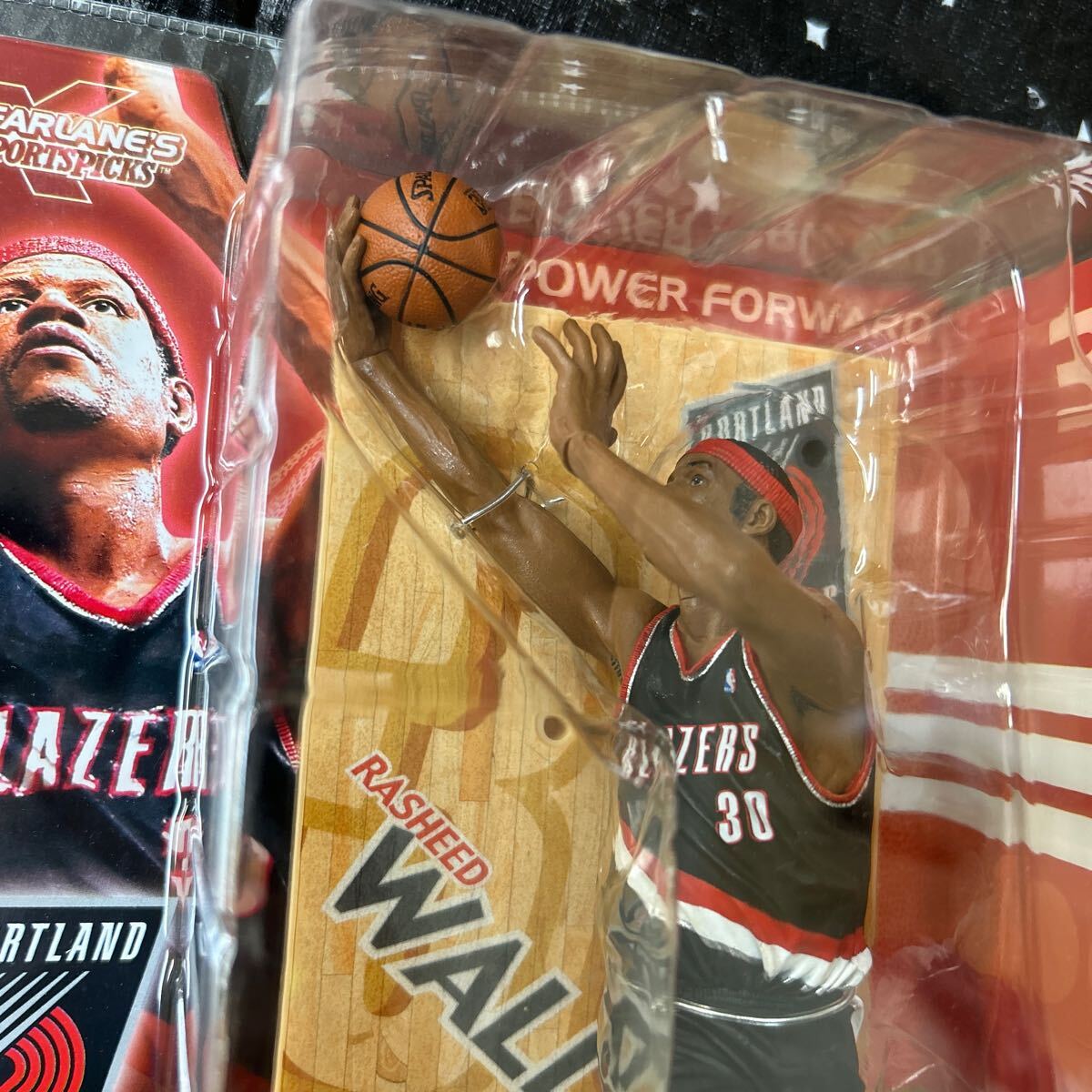 1円スタート！NBA シリーズ3 ラシード ウォーレス ポートランドブレイザーズ Rasheed Wallace マクファーレン McFarlane バスケットボールの画像3