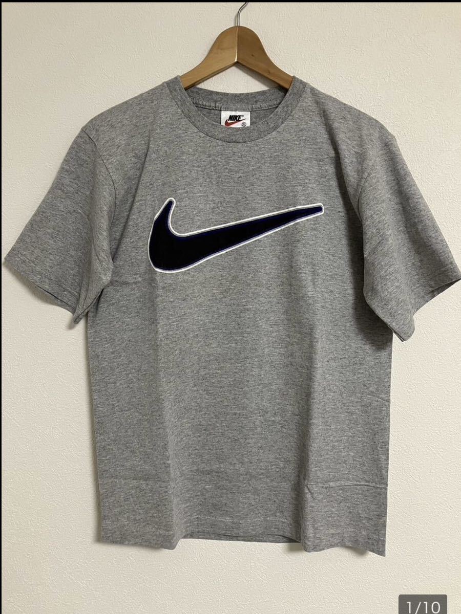 NIKE ナイキ　半袖Tシャツ　白タグ　BOYS XL スウッシュ　デッドストック　ワンウォッシ　90s USA製_画像1