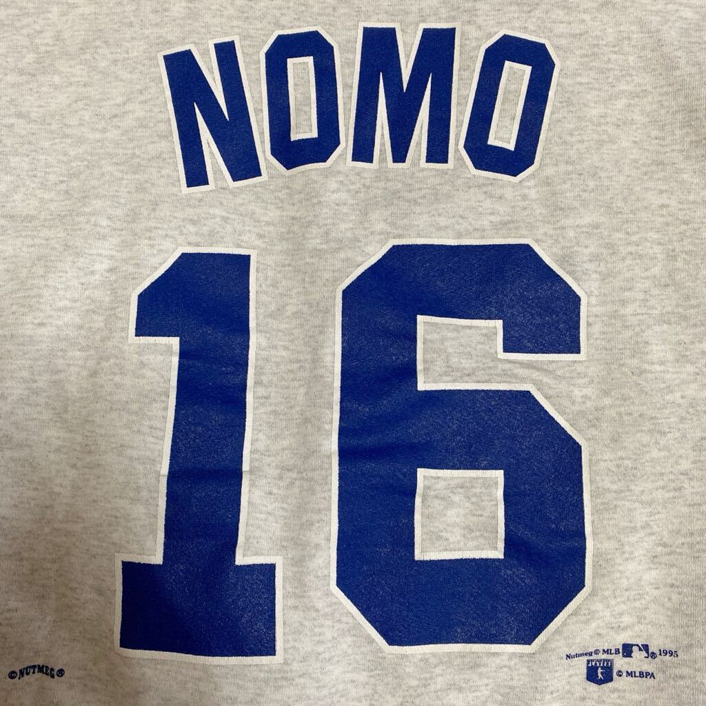 ロサンゼルス.ドジャース NOMO #16 野茂英雄 ヴィンテージ トレーナー スウェット USA製 90s メジャーリーグ ベースボール Dodgers 希少_画像7