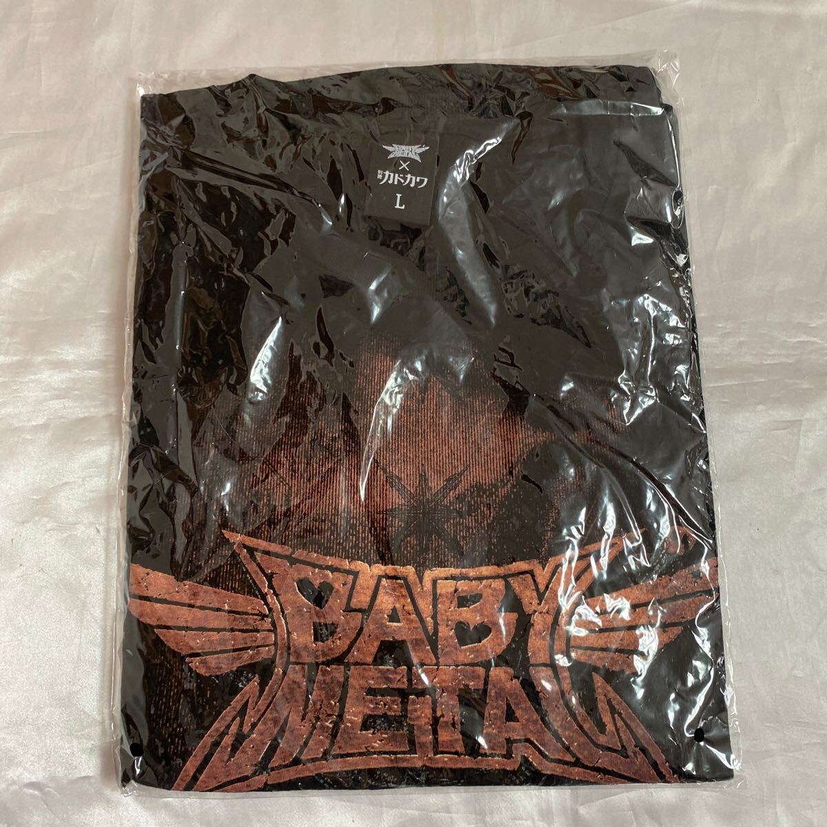 * unused * BABYMETAL separate volume Kadokawa original T-shirt black L size unopened inspection | baby metal bebimeta T-shirt goods 