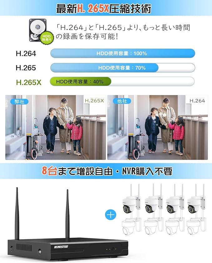  security camera wireless outdoors automatic pursuit possibility talent interactive conversation AI human body detection H.265X animation compression technology person feeling luminescence wide-angle photographing 4 pcs. set 