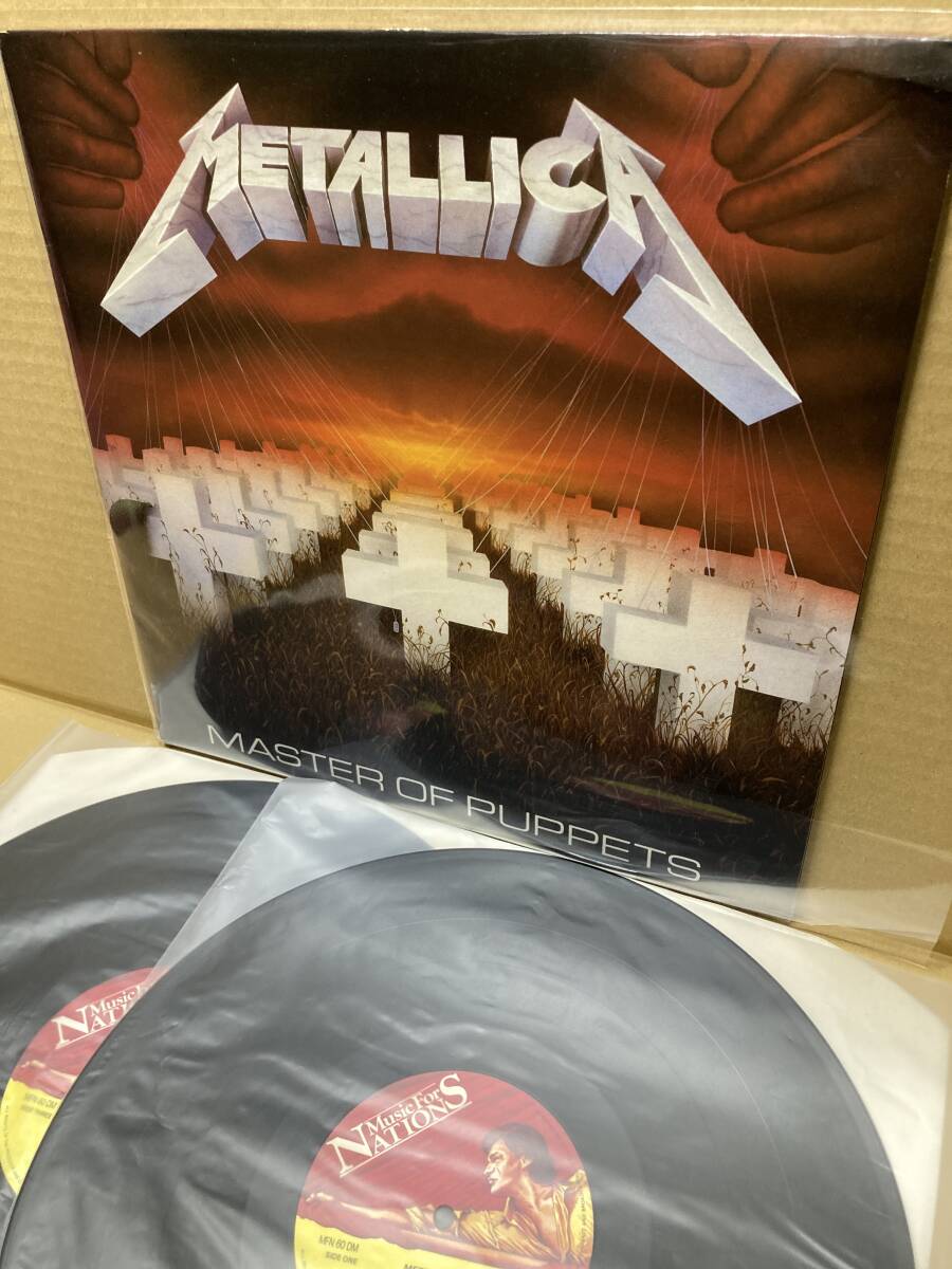 UK 1987！良LP x2！メタリカ Metallica / Master Of Puppets Music For Nations MFN 60 DM 限定盤 メタル マスター DMM 45RPM UK THRASHの画像1