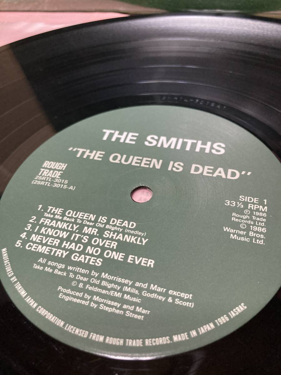 帯付LP！スミス The Smiths The Queen Is Dead Tokuma 25RTL-3015 国内盤 ROUGH TRADE MORRISSEY JOHNNY MARR 1986 JAPAN OBI MAT:A1/B1！の画像2