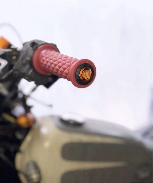 バイク LED ウインカー 汎用 カウル 埋め込み式 ラウンド ウィンカー バー グリップ エンド サイドマーカー カスタム ドレスアップの画像4