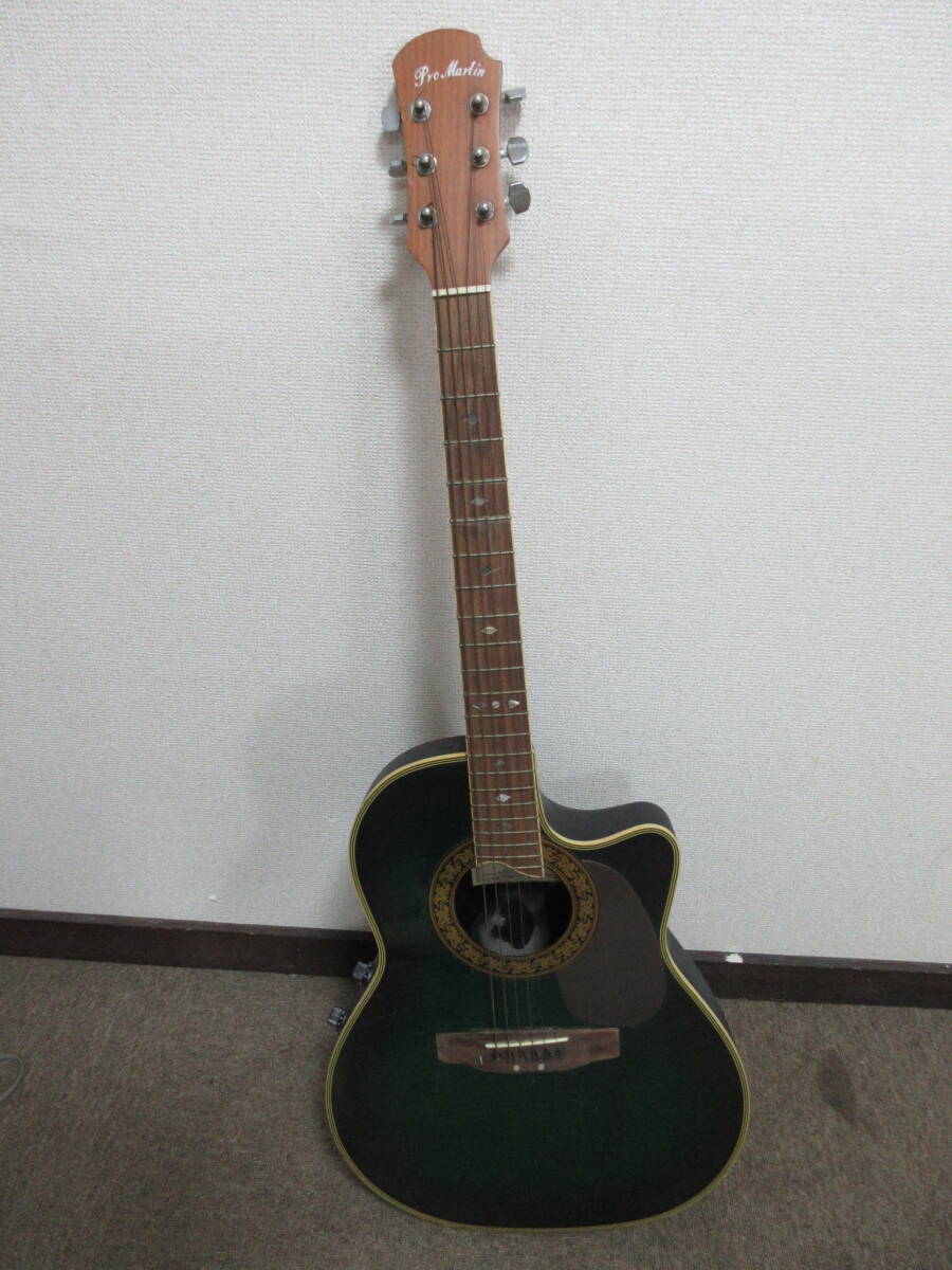 棚9・A6906　Pro　Martin　プロマーチン エレアコギター 　MODEL NO.BA350BLS　現状品_画像1