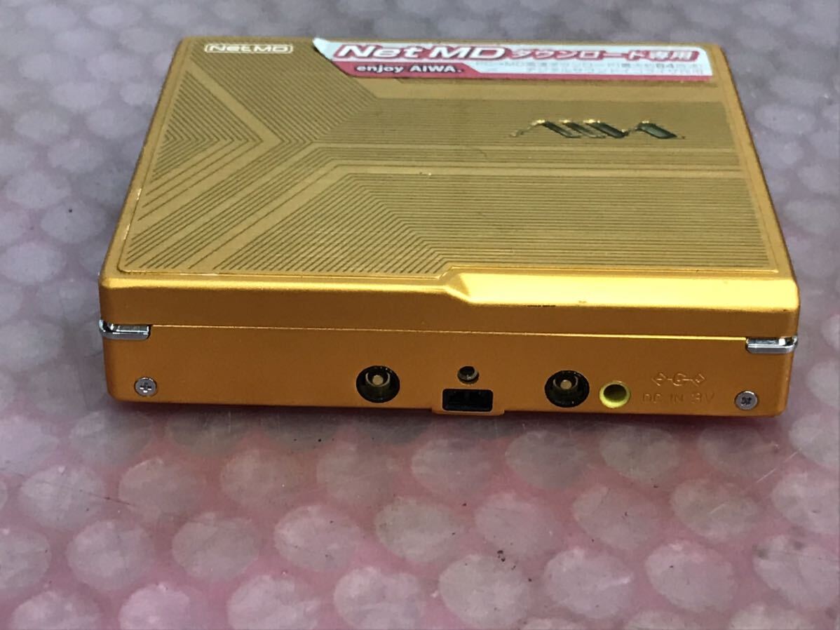 AIWA/アイワ/AM-NX1/NET MD/MDプレーヤー　　バッテリー無し　本体のみ　動作未確認　ジャンク品(60s)_画像4