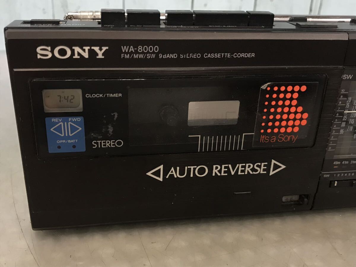 SONY ソニー WA-8000 ラジカセ 本体のみ　通電不可　中古現状品　ジャンク　（60s）_画像7