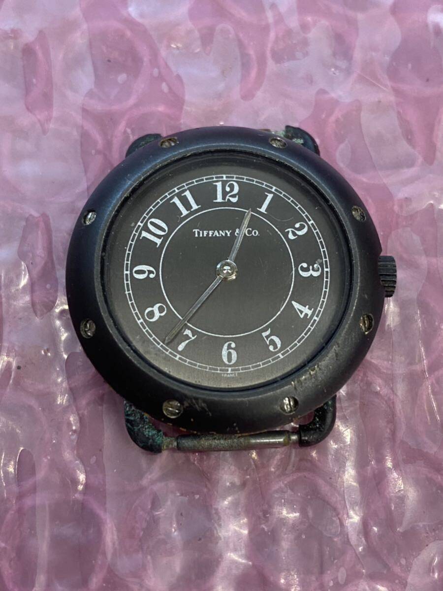 Tiffany & Co. ティファニー 腕時計 ベルトなし 電池交換済み 中古現状品 稼働品 (60s)の画像1
