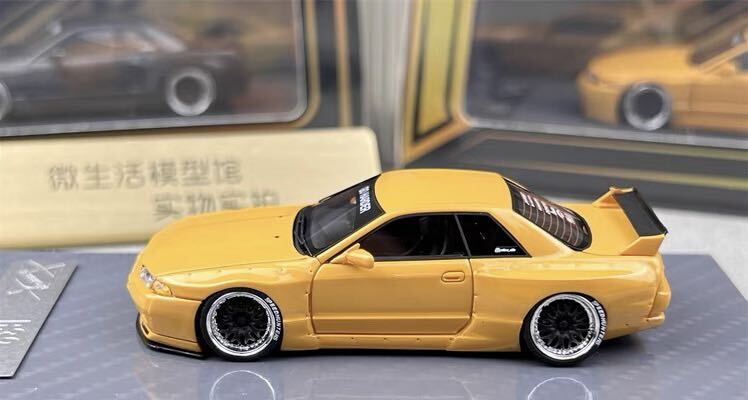 1/64 404 error NISSAN ROCKET BUNNY 日産 GT-R R32 ロケバニ　パンデム　黄色_画像4