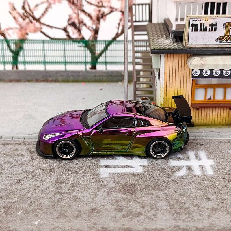 1/64 SOLO NISSAN ROCKET BUNNY GTR R35 日産 ロケバニ クロームカラーの画像2