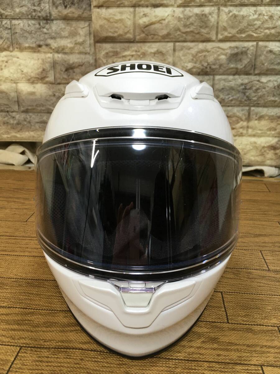 SHOEI Z-8 ホワイトメタリック色 2022/03製造品 57ｃｍ Mサイズ_画像5